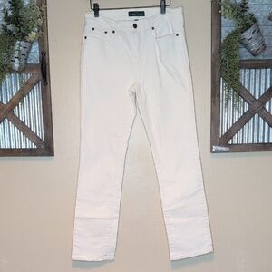 Lauren Ralph Lauren White Straight Leg Jeans